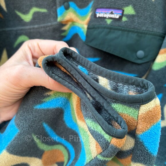 Patagonia Synchilla Snap-T Fleece Pullover Arctic‎ Collage Northern Green Small - Picture 8 of 15